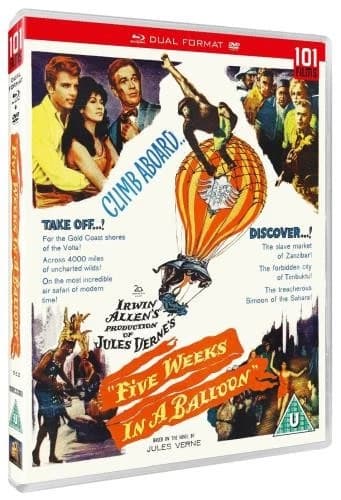 Five Weeks In A Balloon + Region B Blu Ray Brand New