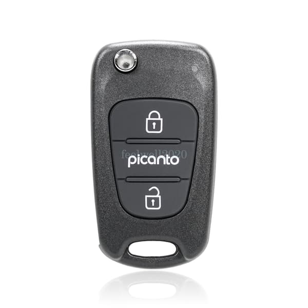 Replacement For Kia Picanto 3Button Flip Remote Car Key Shell Fob Case w/Battery