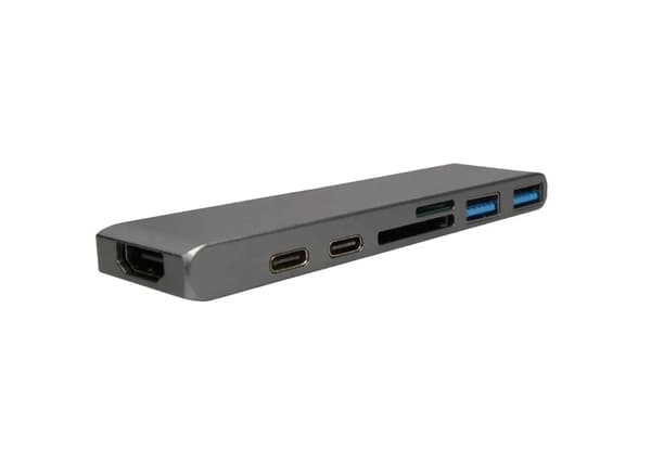 USB-C 7-i-1-dockningsstation