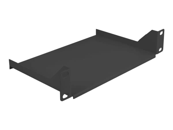 Delock - Rackhylde - sort - 1U - 10"