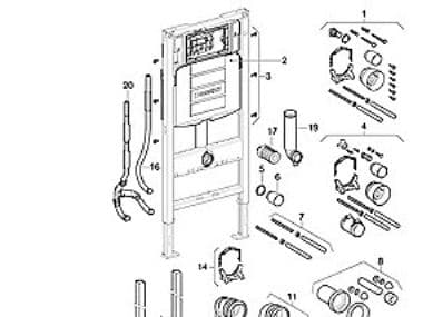 Element Duofix 112cm m/Sigma cisterne