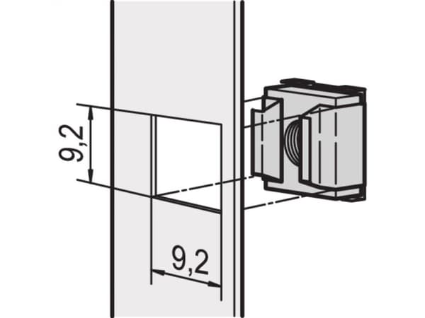 nVent SCHROFF 21100215 Kiinnityssarja 3 kpl