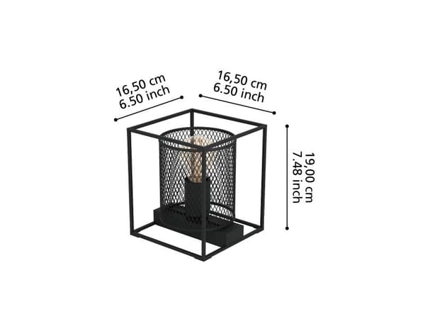 EGLO CATTERICK bordslampa E27 svart