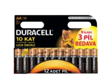 Duracell Economy Pack - Batteri 12 x AA-type - Alkalisk