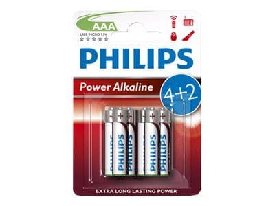 Philips LR03P6BP - Batteri 6 x AAA - Alkalisk