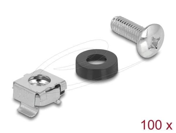 Delock telineasennussarja 10" ja 19" 100 kpl