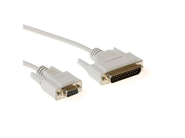 Digital Data - Null modem-kabel - DB-9 (hunn) til DB-25 (hann) - 1.8 m