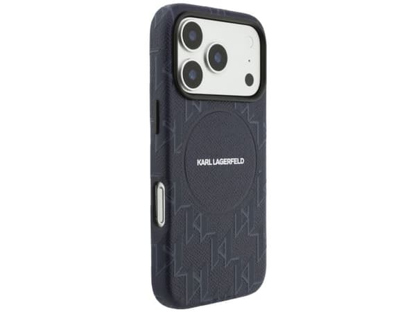 Karl Lagerfeld monogramlogo MagSafe-deksel til iPhone 17 Pro - blå