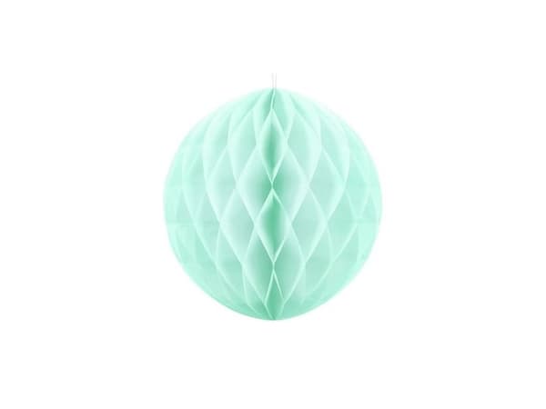 Lys mint papirvæv kugle, 10 cm
