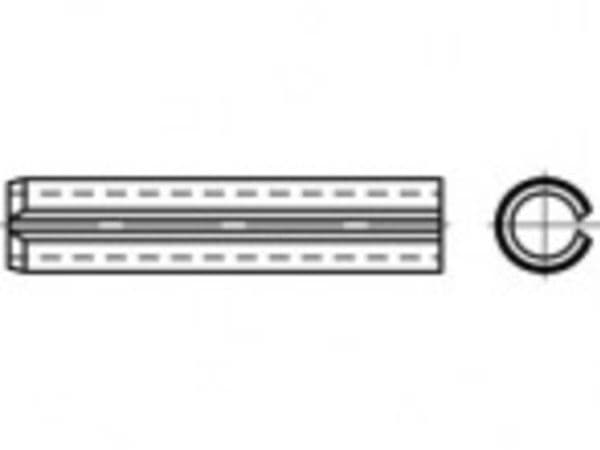 TOOLCRAFT TO-5360202 rörstift rostfritt stål 100 st