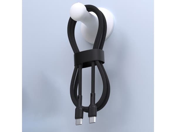 USB-kabel Dudao USB-C til USB-C 1,2 m sort (6976625335008)