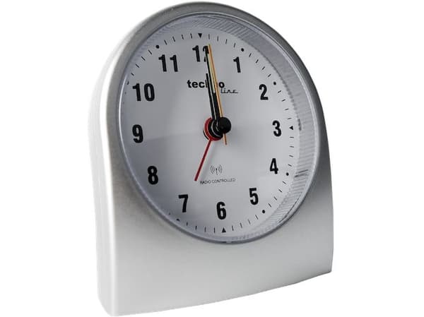 Technoline WT 753, Quartz-väckarklocka, Silver, Klassisk, Analog, Batteri, AA