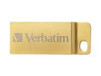 Verbatim Metal Executive - USB flash-enhet - 64 GB - USB 3.0 - guld