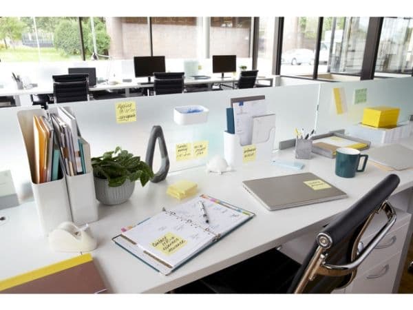 Post-It 654-CY, firkant, Gult, Papir, PEFC, 76 mm, 76 mm