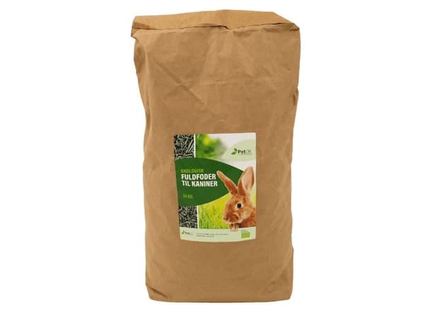 PetDK økologisk fullfôr til kanin 10 kg
