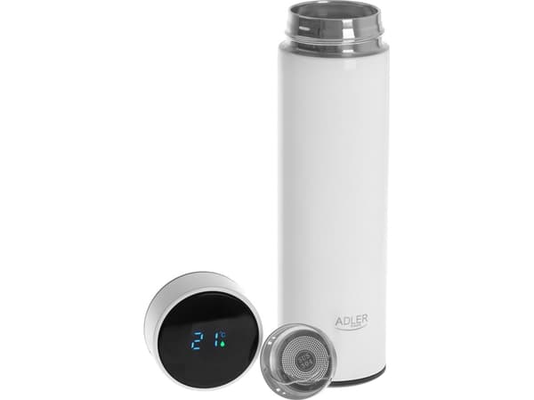 Termokopp med LED 473 ml hvit
