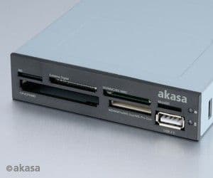 Akasa Internal Card Reader - Kortleser - 3,5" (CF I, CF II, MS PRO, Microdrive, MMC, SD, MS Duo, xD, TransFlash, MMCmobile, microSD, SDHC, MS Micro...