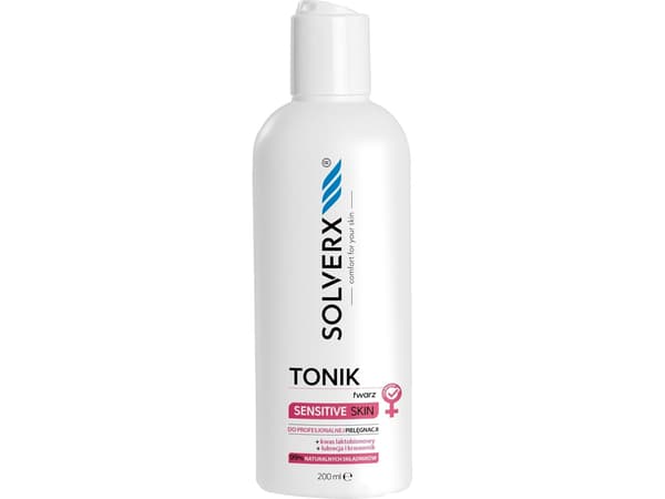 Solverx Sensitive Skin toner för professionell hudvård 200 ml