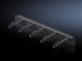 Rittal DK - Rackpanel för kabelhantering - RAL 9005 - 1U - 19" - för TS IT