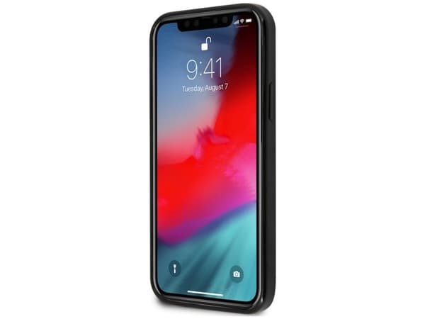 Guess Marble-deksel for iPhone 12 mini - sort