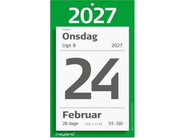 Större rivningskalender m/ baksidestext 2027