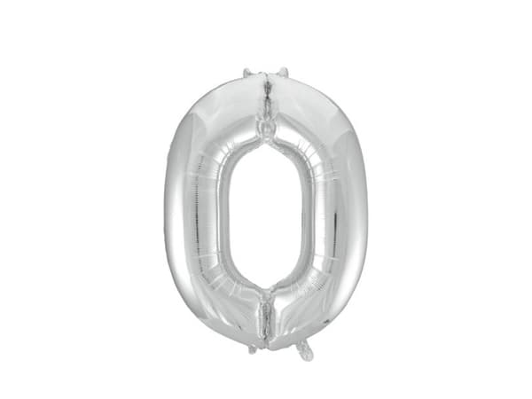 Folieballon Sølv 0, 86 cm