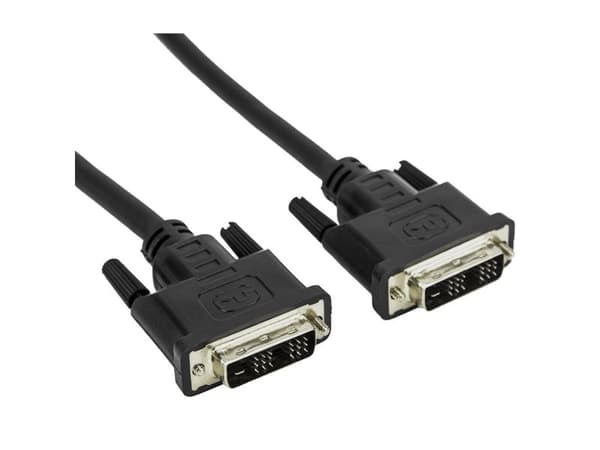 Techly 5.0m DVI-D Single Link M/M, 5 m, DVI-D, DVI-D, Uros, Uros, Musta