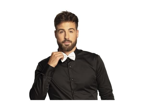 Klassinen valkoinen rusetti