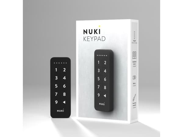 Nuki 9120072080609, Smartdørlås, Kode, Sort, IP65, CR2032, 2 stykker
