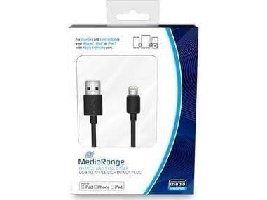 MediaRange - Lightning-kabel - USB hann til Lightning hann - 1.2 m - hvit