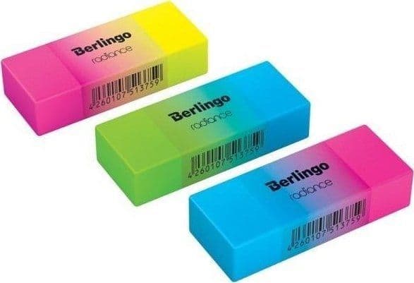 Berlingo Berlingo Rectangular eraser 'Radiance' (30 pieces)