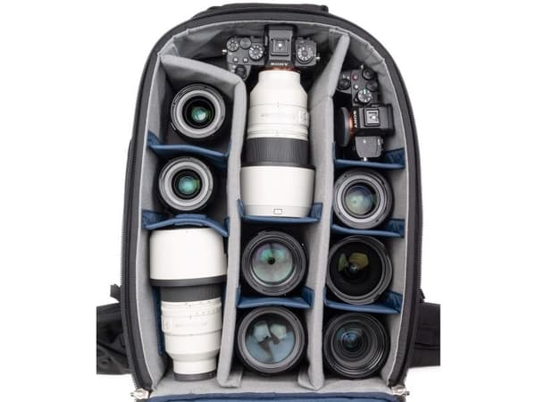 Think Tank FirstLight 46L+, Reppu, Olkahihna, Notebook-lokero, Musta, Harmaa