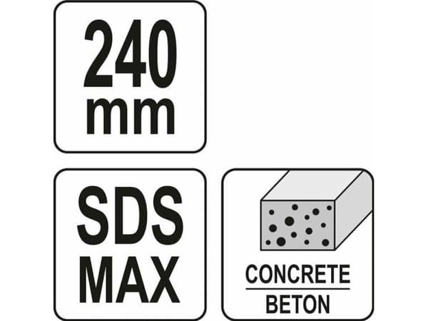 YATO CONCRETE LEVELING BITCH 60mm SDS MAX