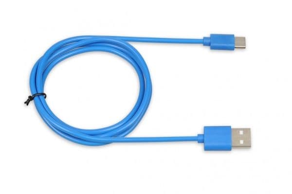 iBOX - USB-kabel - USB-C (hann) til USB (hann) - USB 2.0 - 2 A - 1 m - blå