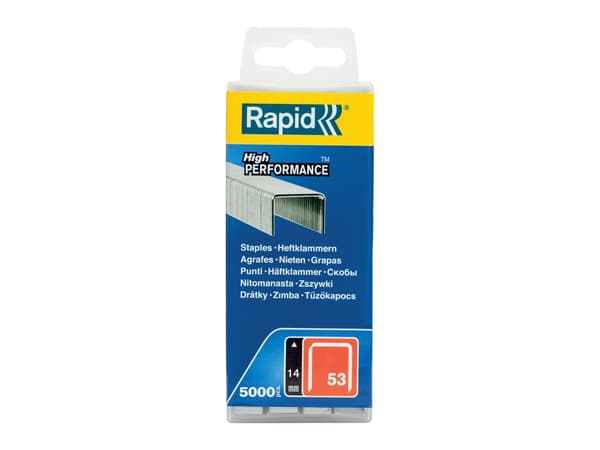 Rapidklammer Nr53 14mm 5000 st plastlåda