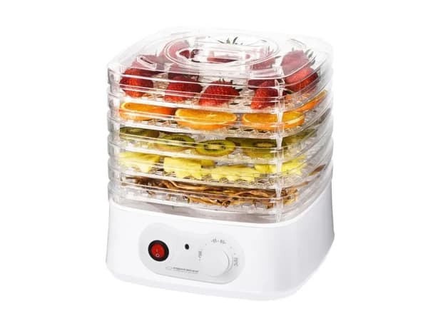Esperanza EKD004 dehydrator för mat, transparent/vit 250 W