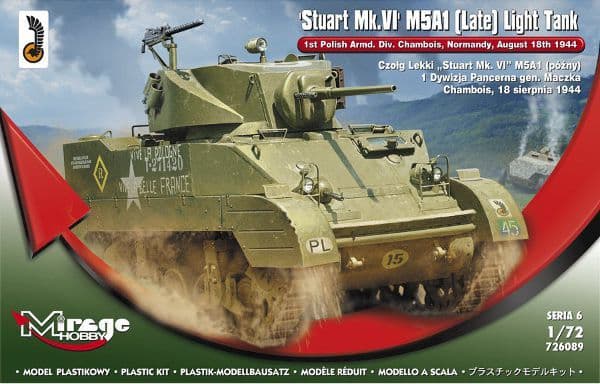 MIRAGE Stuart MkVI M5A1 lätt stridsvagn