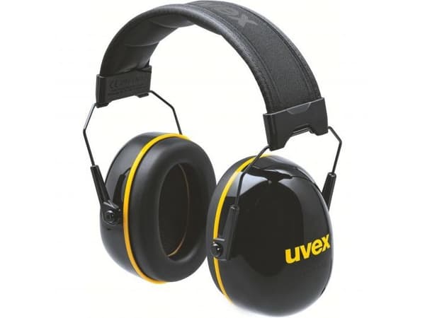 Uvex K20, Hodebånd, Konstruksjon, Sort, Gult, 33 dB