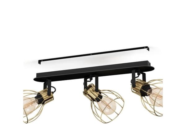 EGLO SAMBATELLO SPOTSKINNE 3L E27 sort/BM