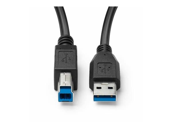 MicroConnect - USB-kabel - USB Type B (hane) till USB typ A (hane) - USB 3.0 - 1 m - svart