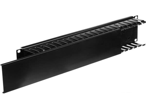 Netrack - Kabelordner - svart - 2U - 19"
