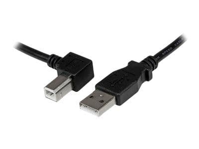 StarTech 1m USB 2.0 A to Left Angle B Cable Cord - 1 m USB Printer Cable - Left Angle USB B Cable - 1x USB A (M), 1x USB B (M) (USBAB1ML) - USB-kab...
