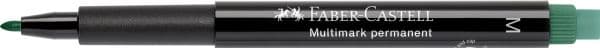 Faber-Castell MULTIMARK 1525 - Markør - permanent - grønn - 1 mm - medium - med viskelær