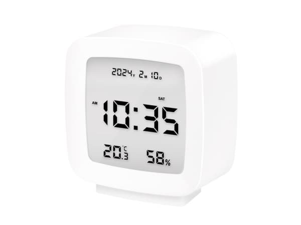 LogiLink Digital alarm clock, TV shape, white