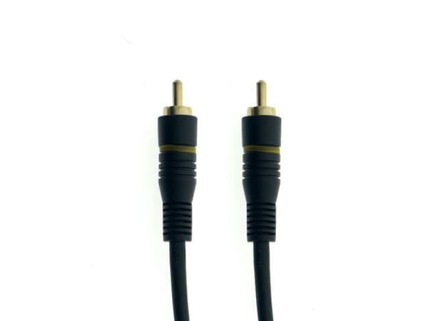 Sinox One subwoofer kabel. 1,5m. Sort