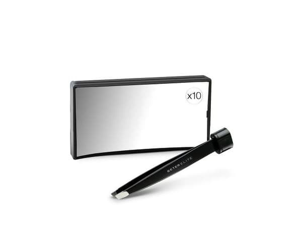 Beter Elite Rectangular Mirror X10 With Tweezer