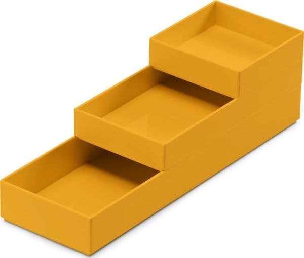 MOXOM Modular Tray, 250x80x55mm, 3 st, gul