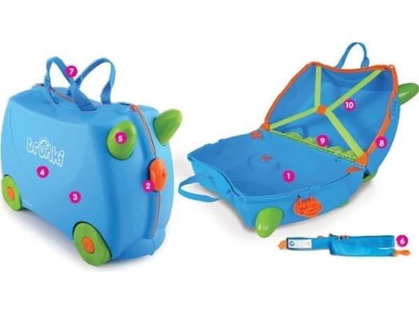 Trunki Driving Suitcase Animal Bernard