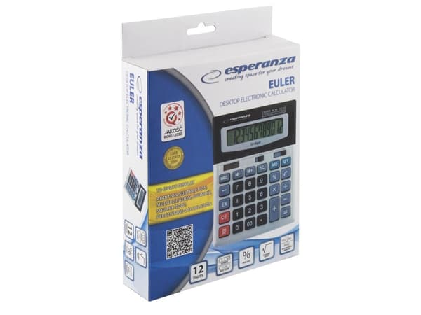 Esperanza ECL103 - Skrivebordskalkulator - 12 sifre