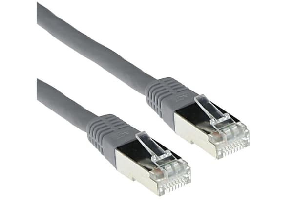 Grå 15 meter LSZH SFTP CAT6A patchkabel med RJ45